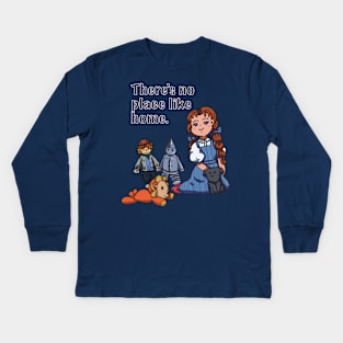 There’s No Place Like Home Kids Long Sleeve T-Shirt